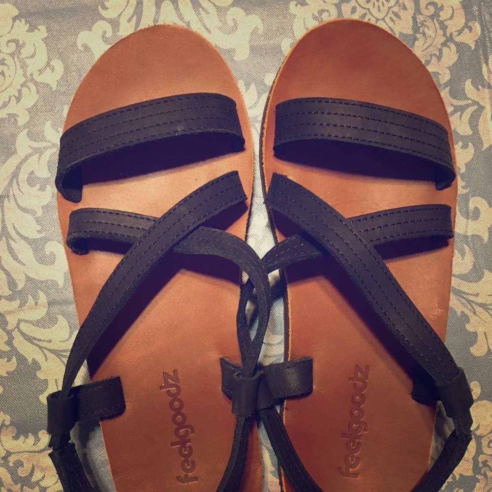 Feelgoodz Leather sandals.